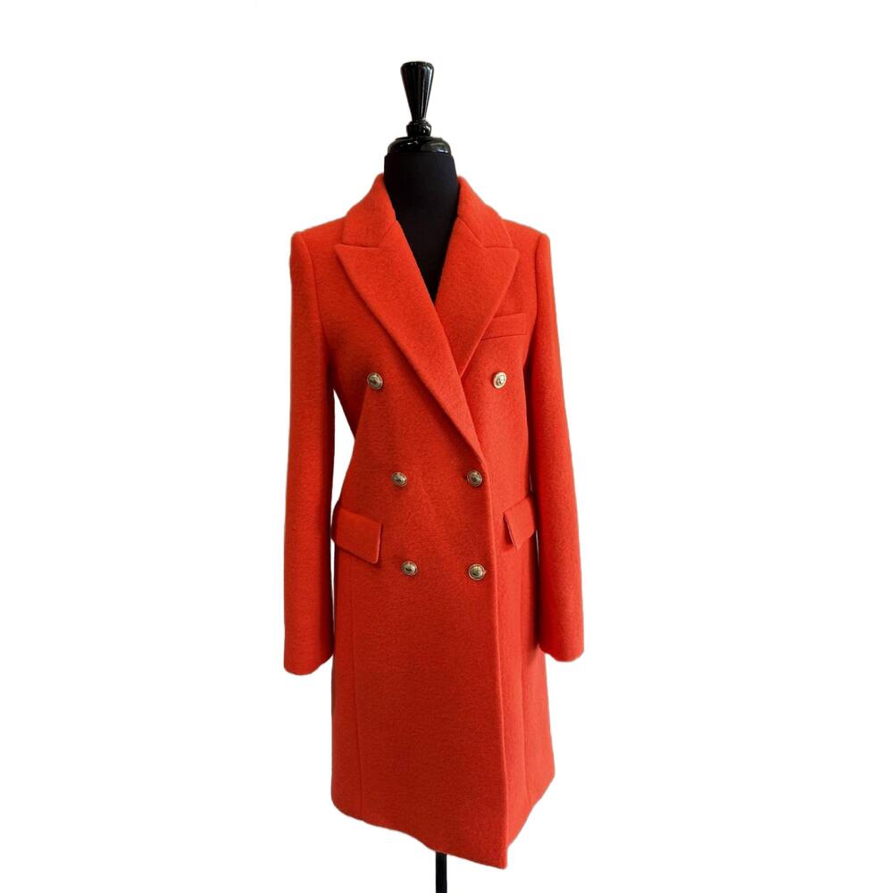 NEW VILAGALLO women's long coat in naranja